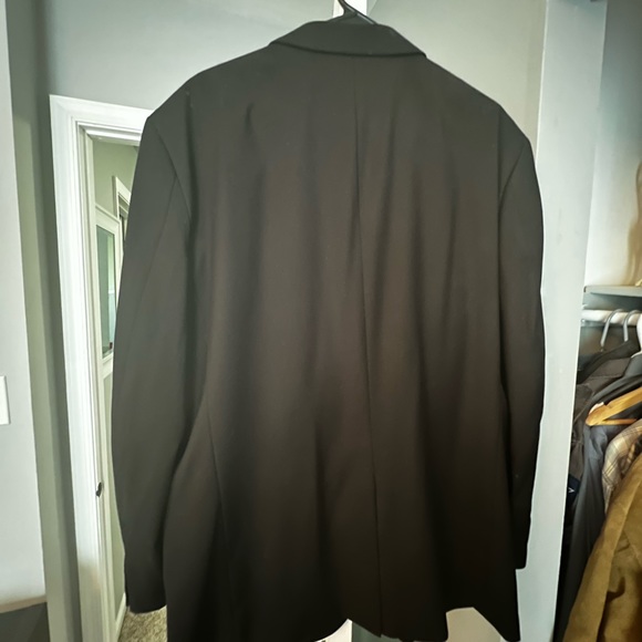 ADOLFO BLACK DRESS COAT 44R - Picture 2 of 3